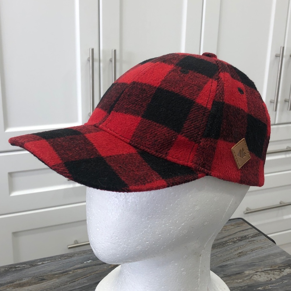 Red and Black Plaid Cap